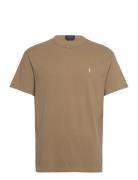 Classic Fit Jersey Crewneck T-Shirt Tops T-shirts Short-sleeved Brown ...