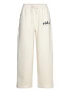 Logo Fleece Wide-Leg Sweatpant Bottoms Sweatpants Cream Polo Ralph Lau...