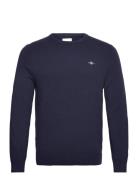 Extrafine Lambswool C-Neck Tops Knitwear Round Necks Navy GANT