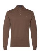 Custom Slim Fit Soft Cotton Polo Shirt Tops Polos Long-sleeved Brown P...