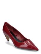 Patent Leather Heel Shoes Shoes Heels Pumps Classic Burgundy Mango