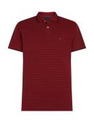 Oxford Stripe Reg Polo Tops Polos Short-sleeved Red Tommy Hilfiger