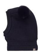 Balaclava Windstop W. Pompoms Accessories Headwear Balaclava Navy Hutt...