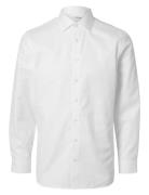 Slhslim-Ethan Shirt Ls Spread Noos Tops Shirts Casual White Selected H...