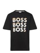 Short Sleeves Tee-Shirt Tops T-shirts Short-sleeved Black BOSS