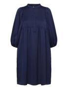 Acacia Sarina Dress Knelang Kjole Navy Bruuns Bazaar