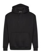 Relaxed Heavy Hoodie Tops Sweat-shirts & Hoodies Hoodies Black Weekday