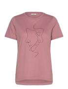 Frsavai Tee 1 Tops T-shirts & Tops Short-sleeved Pink Fransa