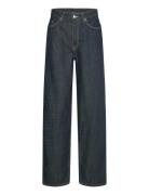 Rail Mid Loose Jeans Bottoms Jeans Wide Navy Weekday