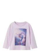 Nmfvotea Ls Nreg Top Tops T-shirts Long-sleeved T-shirts Pink Name It