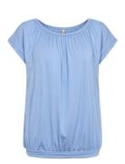 Sc-Marica Tops T-shirts & Tops Short-sleeved Blue Soyaconcept