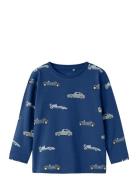 Nmmbimmo Ls Top Tops T-shirts Long-sleeved T-shirts Blue Name It