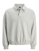 Jcoconcrete Polo Sweat Tops Sweat-shirts & Hoodies Sweat-shirts Grey J...