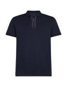 Zip Liquid Cotton Reg Polo Tops Polos Short-sleeved Navy Tommy Hilfige...