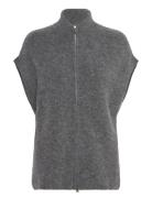 Nola Zip Cardigan Tops Knitwear Cardigans Grey Dante6