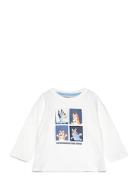 Bluey Printed T-Shirt Tops T-shirts Long-sleeved T-shirts White Mango