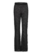 367 01 Gina Trousers Bottoms Trousers Flared Black Ida Sjöstedt