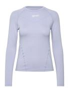 Soft Basic Long Sleeve Sport T-shirts & Tops Long-sleeved Blue Aim´n