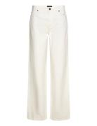 Mid-Waist Straight-Leg Jeans Bottoms Jeans Straight-regular White Lexi...