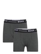 Set Of 2 Boxer Shorts Night & Underwear Underwear Underpants Grey BOSS