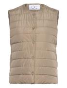 Cc Heart Asta Quiltet Vest Vests Padded Vests Beige Coster Copenhagen