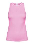 Lithe Tech-Wool Singlet 2.0 Tops T-shirts & Tops Sleeveless Pink Johau...