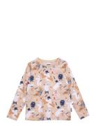 Byggare Tröja Tops T-shirts Long-sleeved T-shirts Cream MUMIN