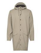 Long Jacket W3 Outerwear Rainwear Rain Coats Beige Rains