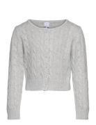 Cardigan With Cabels Tops Knitwear Cardigans Grey Lindex