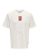 Ons7Up Rlx Ss Tee Tops T-shirts Short-sleeved Cream ONLY & SONS