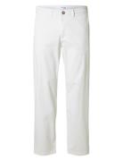 Slh196-Straight-New Miles Flex Pant Noos Bottoms Trousers Chinos White...