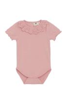 Body Ss Bodies Short-sleeved Pink En Fant