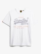 Vl Heritage Relaxed Tee Tops T-shirts Short-sleeved White Superdry