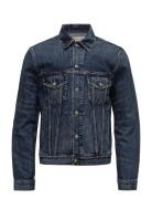 Faded Denim Trucker Jacket Dongerijakke Denimjakke Blue Polo Ralph Lau...