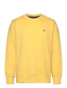 Reg Shield C-Neck Sweat Tops Sweat-shirts & Hoodies Sweat-shirts Yello...