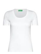 T-Shirt Tops T-shirts & Tops Short-sleeved White United Colors Of Bene...