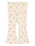 Tnstnaya Flared Rib Pants Bottoms Leggings Cream The New