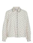 Visteffie L/S Shirt/R Tops Shirts Long-sleeved Beige Vila