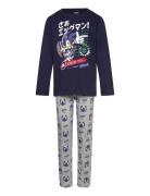 Pyjama Pyjamas Sett Navy Sonic