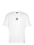 Deckies_Rb Tops T-shirts Short-sleeved White HUGO