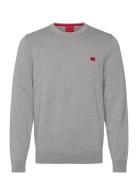 San Cassius-C1 Designers Knitwear Round Necks Grey HUGO