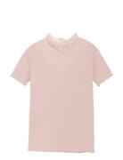 T-Shirt Ss Tops T-shirts Short-sleeved Pink Creamie