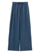 Vacant Pants Ocean Blue Lyocell Bottoms Trousers Wide Leg Navy A Part ...