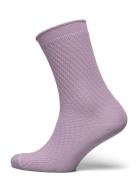 Greta Socks Lingerie Socks Regular Socks Purple Mp Denmark