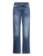 Aimo Mid Straight Jeans Bottoms Jeans Straight-regular Blue Monki