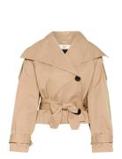 Umayaiw Short Trench Trench Coat Kåpe Beige InWear