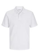 Jjeaustin Polo Ss Noos Tops Polos Short-sleeved White Jack & J S