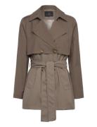 Carotabbtoya Jacket Trench Coat Kåpe Brown Bruuns Bazaar