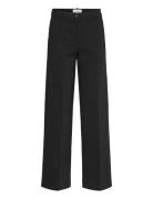 Fqsolvej-Pants Bottoms Trousers Wide Leg Black FREE/QUENT