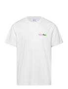 Fior Di Latte Tops T-shirts Short-sleeved White Pica Pica